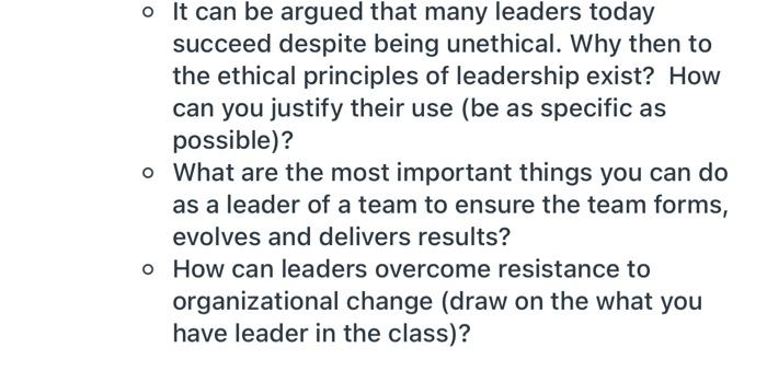 use examples and reference please o It can be