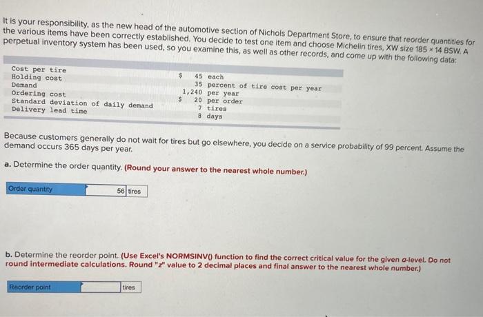 It is your responsibility, as the new head of the