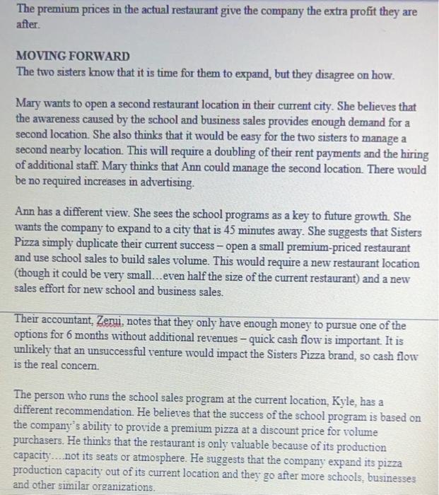 Sisters Pizza Sisters Pizza was launched out of