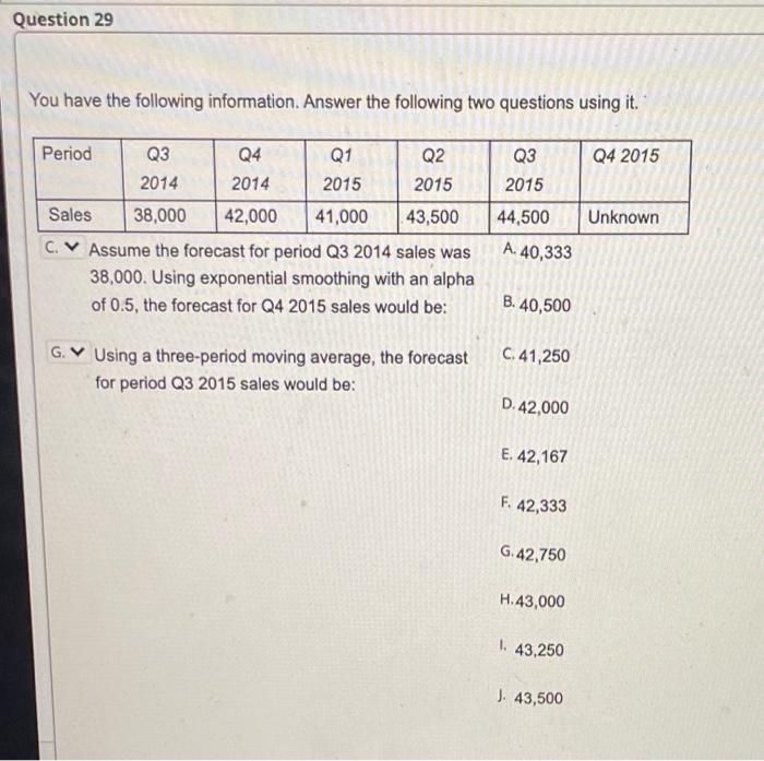 sos Question 29 You have the following