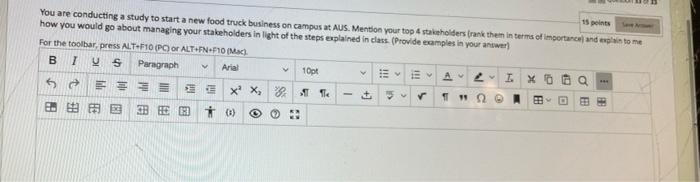 15 points You are conducting a study to start a