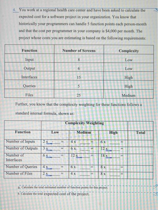 please solve the following table ans a and b