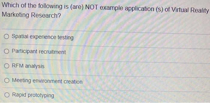 Which of the following is (are) NOT example