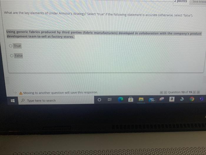 points Save Answ What are the key elements of