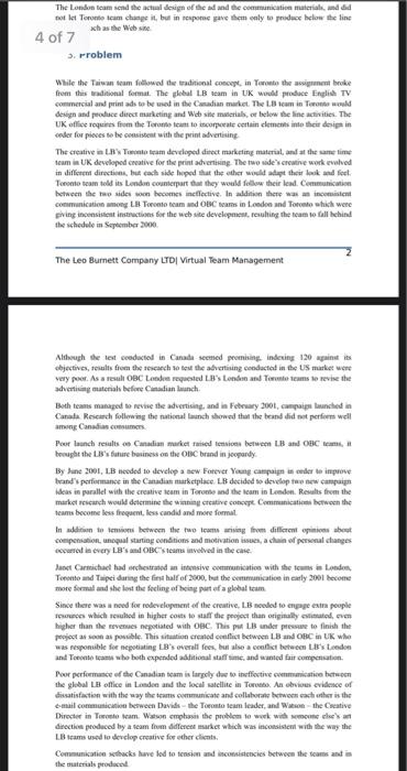 Read the Leo Burnett: Virtual Team Management