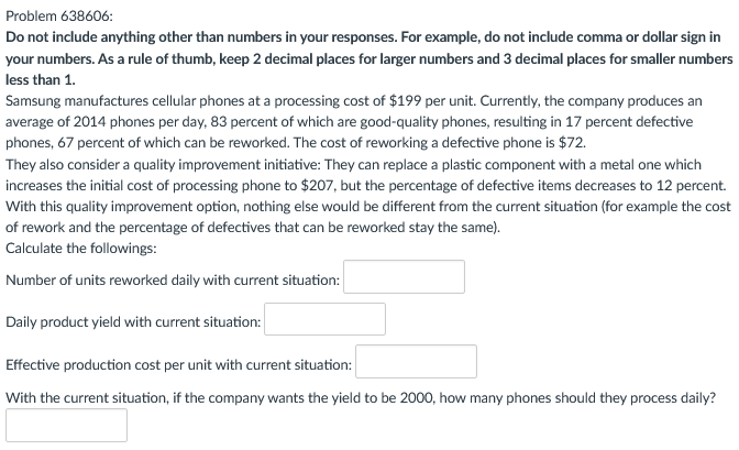 Problem 638606: Do not include anything other