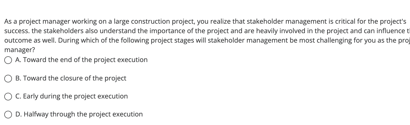 As a project manager working on a large