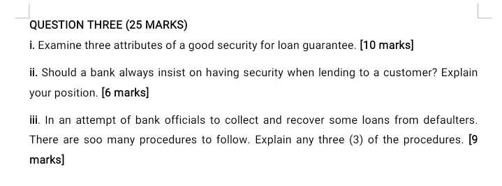 it's a banking operations paper. I know there are