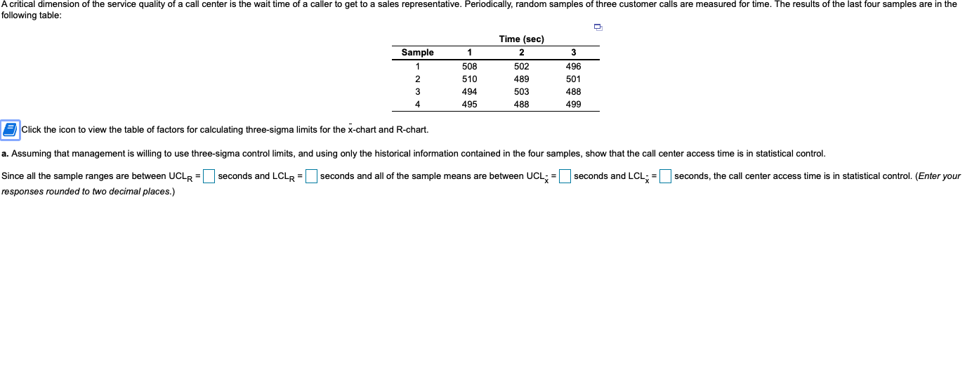 A critical dimension of the service quality of a