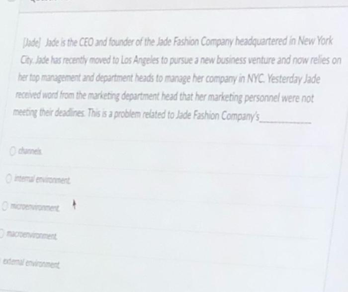 Jade) Jade is the CEO and founder of the Jade