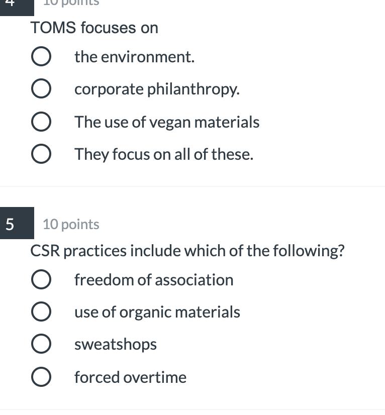 PLEASE ANSWER ALL PARTS! 4 TOMS focuses on the