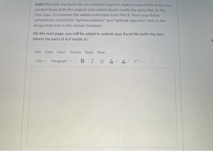 Linear Programming question Please help me! There