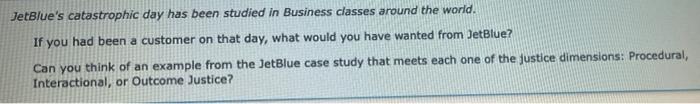 jetBlue The airline that lost its reputation in