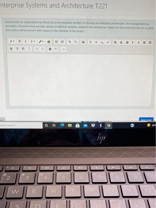 enterprise nterprise Systems and Architecture