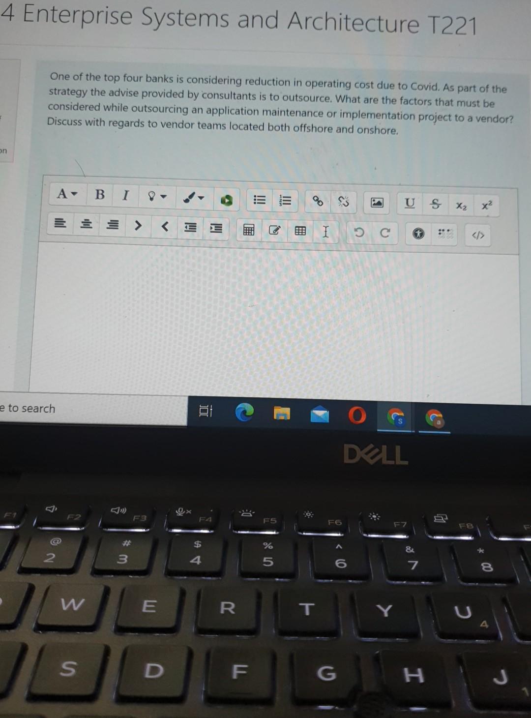 4 Enterprise Systems and Architecture T221 One of