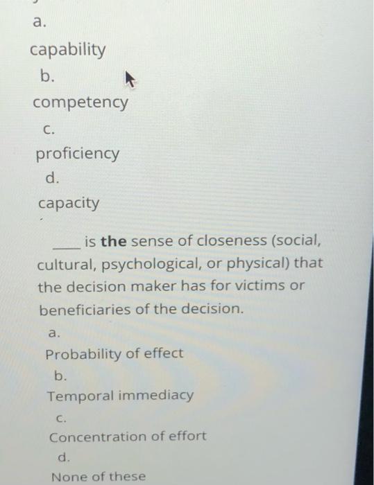 The term refers to a sequence of work-related