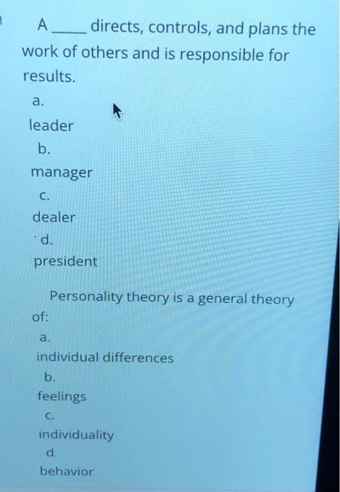 The term refers to a sequence of work-related