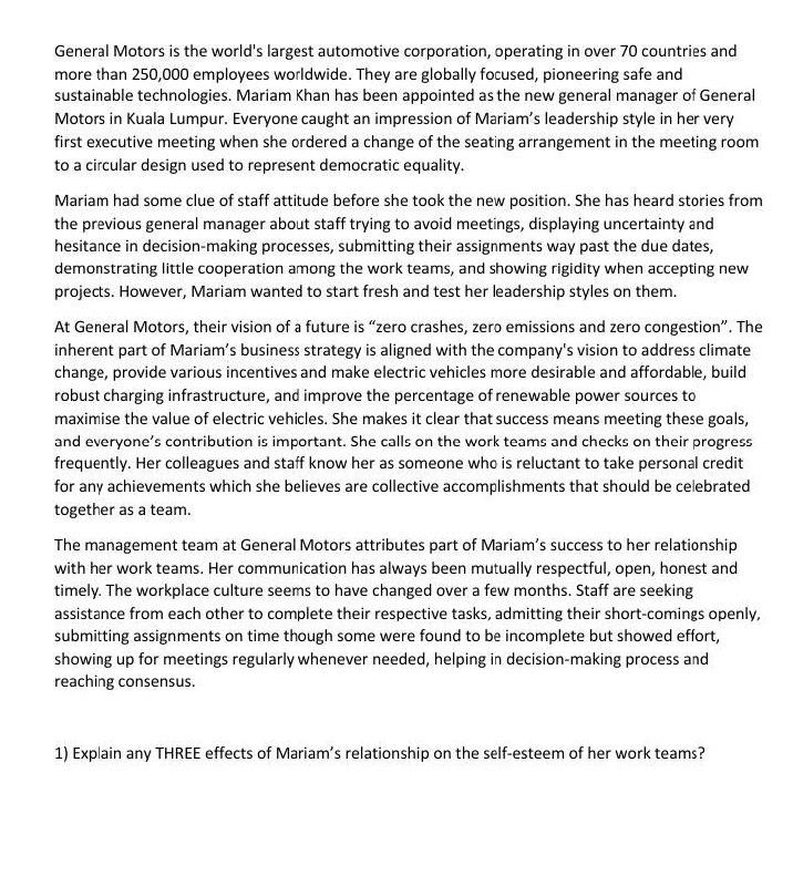 General Motors is the world's largest automotive