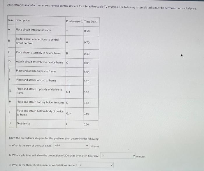 last two please answer An electronics