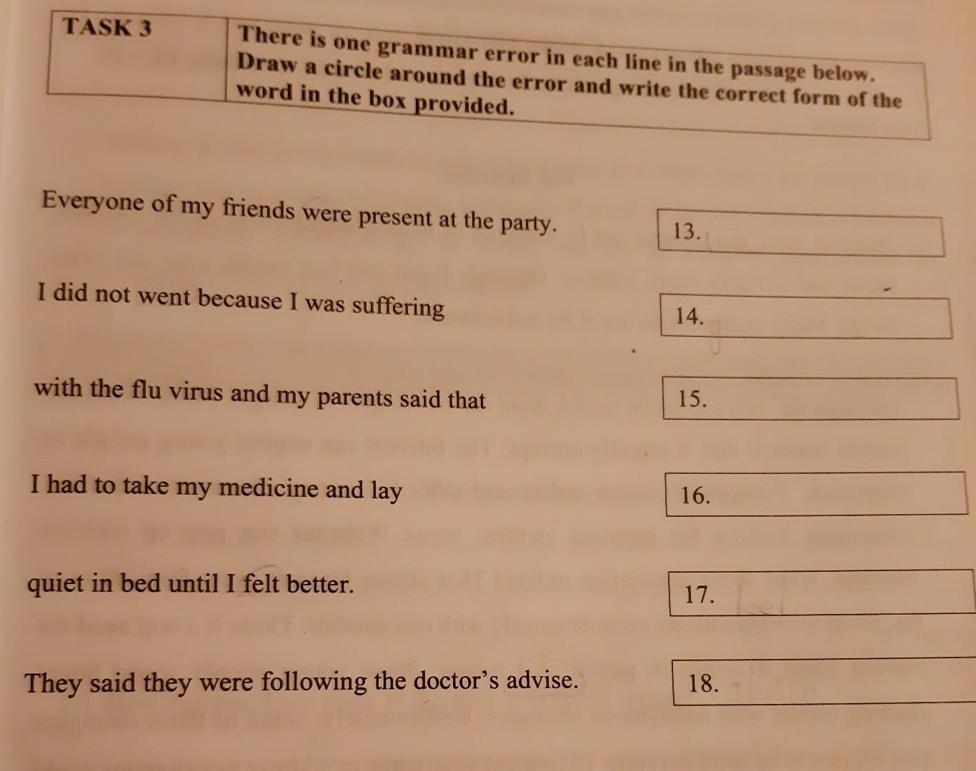 please answer the following TASK 3 There is one