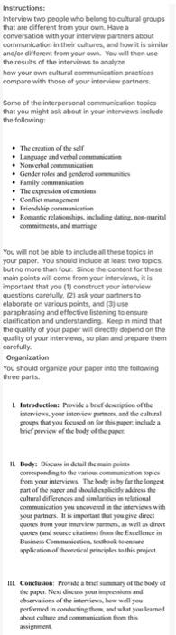 DO NOT COPY AND PASTE ********** Instructions: