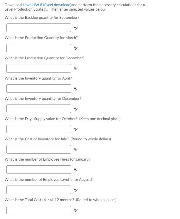 S&O Plan: Level Production Plan Plan Totals Dec