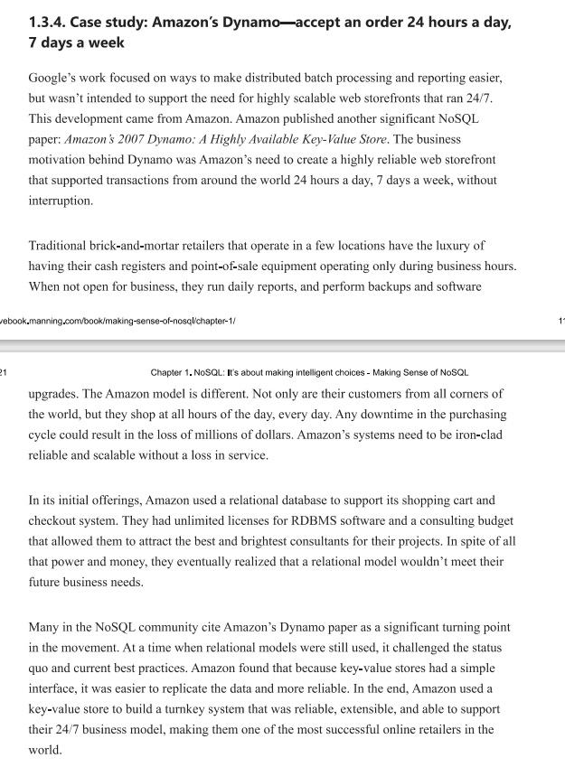 Read Chapter 1 NoSQL: Its About Making