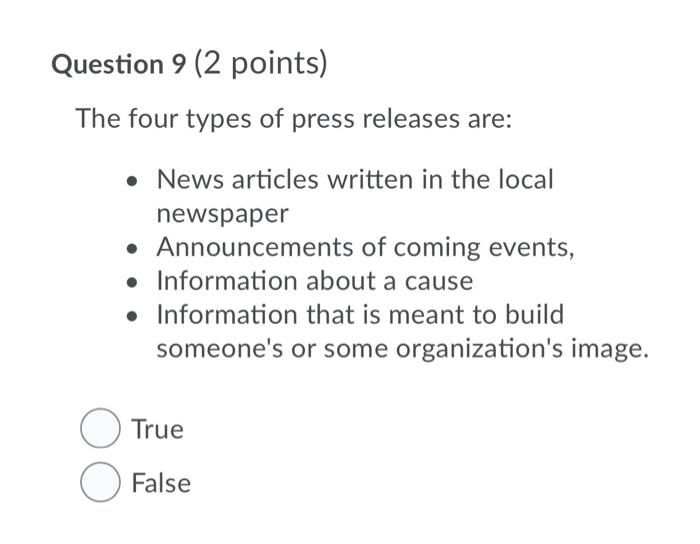 journalism please answr and explain why Question