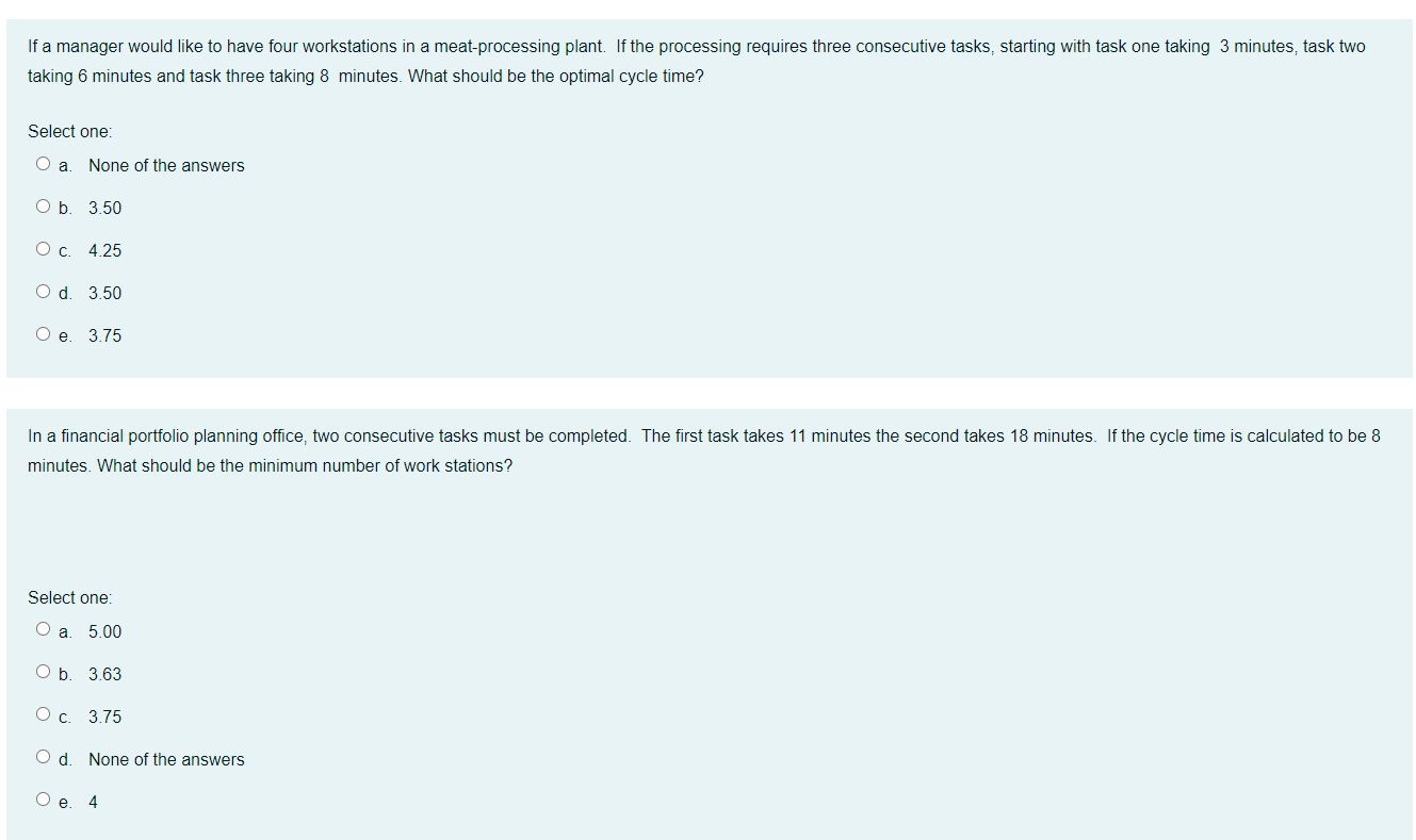 If a manager would like to have four workstations