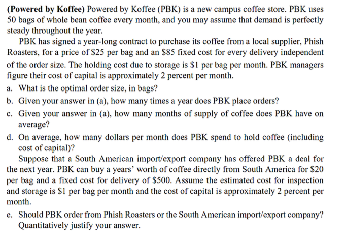 (Powered by Koffee) Powered by Koffee (PBK) is a