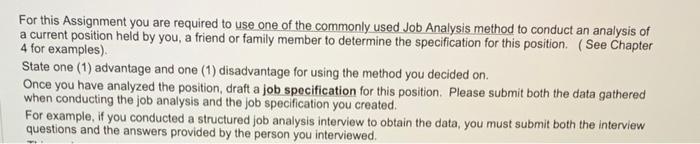 For this Assignment you are required to use one