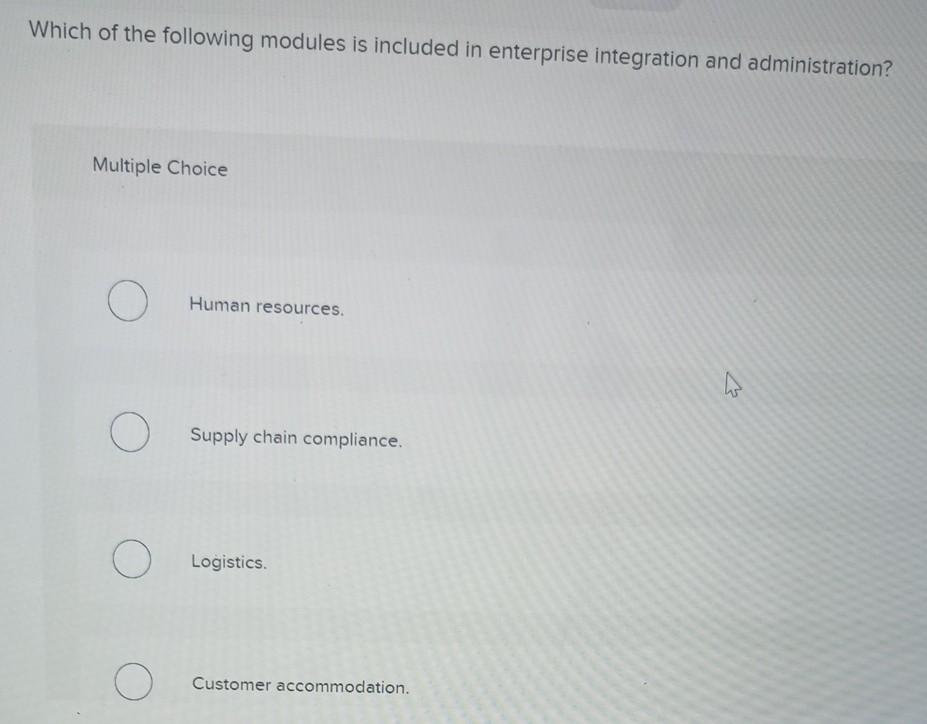 Which of the following modules is included in