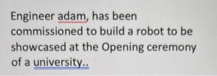 MAKE IT ORIGINAL using the senario in the image