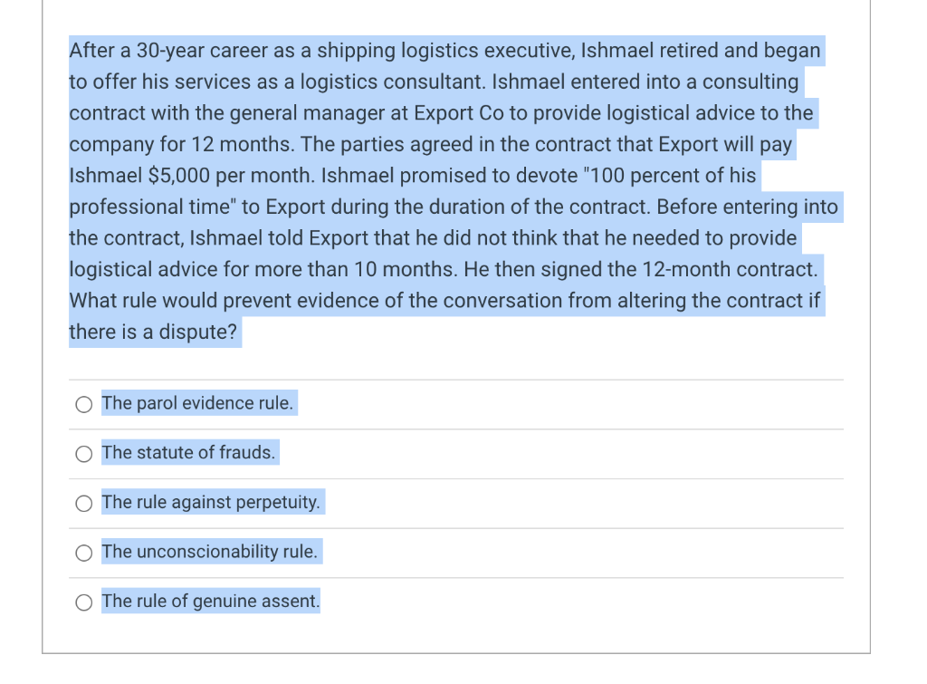 After a 30-year career as a shipping logistics