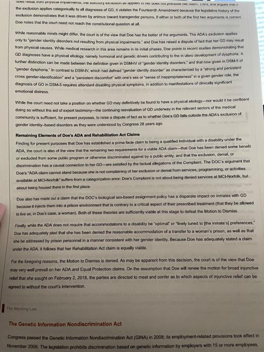 Attached you will find a sample case brief.