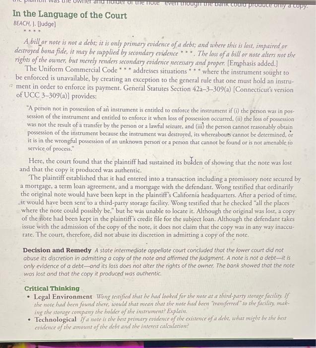 summary pls Case 25.1 Silicon Valley Bank v.