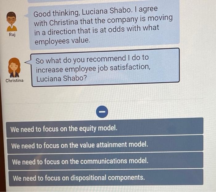 Which answer A B C or D A. we need to focus on