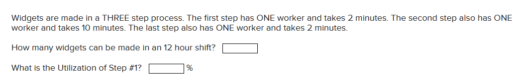 Widgets are made in a THREE step process. The