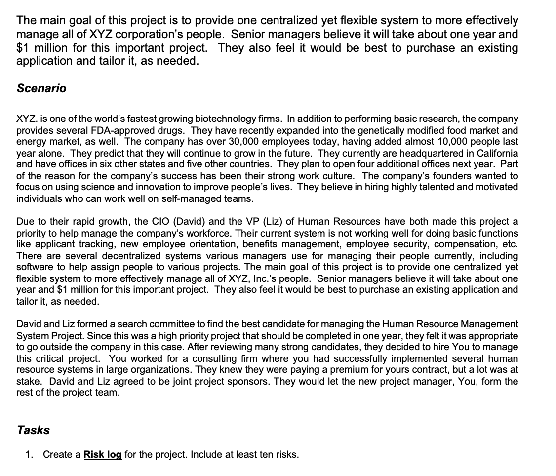 The main goal of this project is to provide one