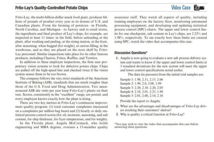 Frito-Lay's Quality-Controlled Potato Chips Video