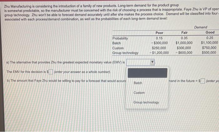 Probability Batch Custom Group technology Poor
