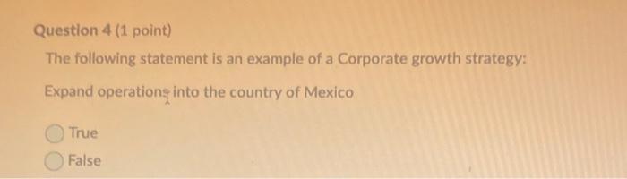 Question 1 (1 point) Forward integration is when
