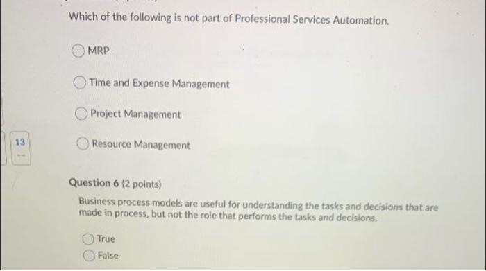 Question 1 (2 points) When MRP is run all