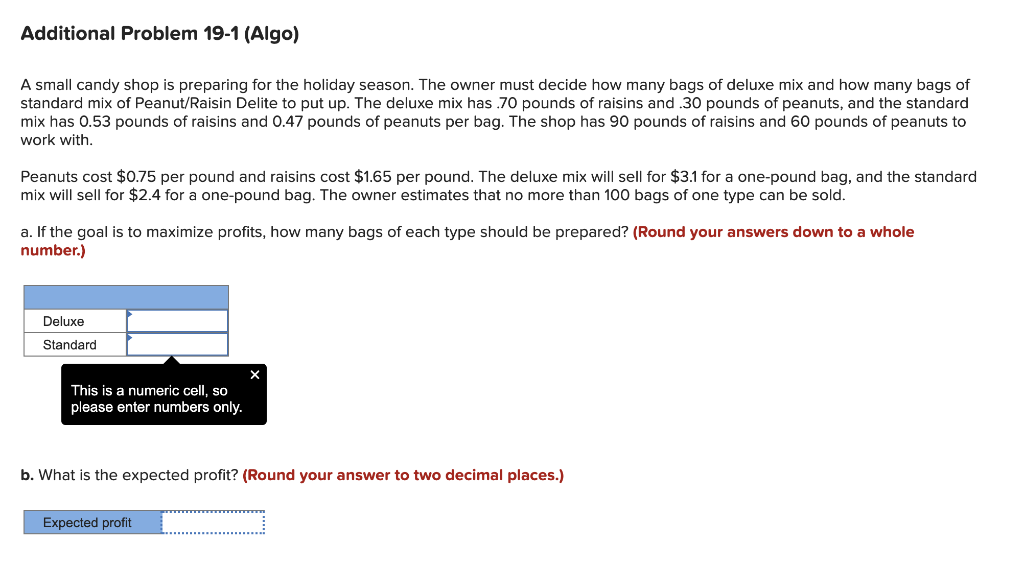 explanation please: Additional Problem 19-1