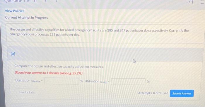 -/1 View Policies Current Attempt in Progress The