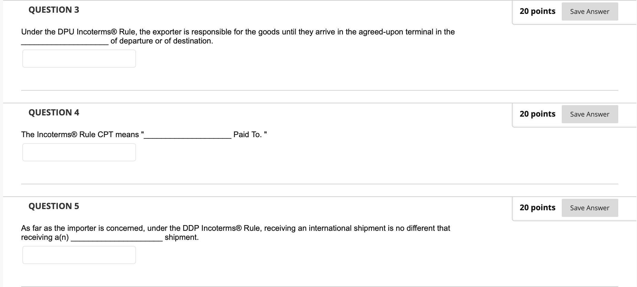 QUESTION 3 20 points Save Answer Under the DPU