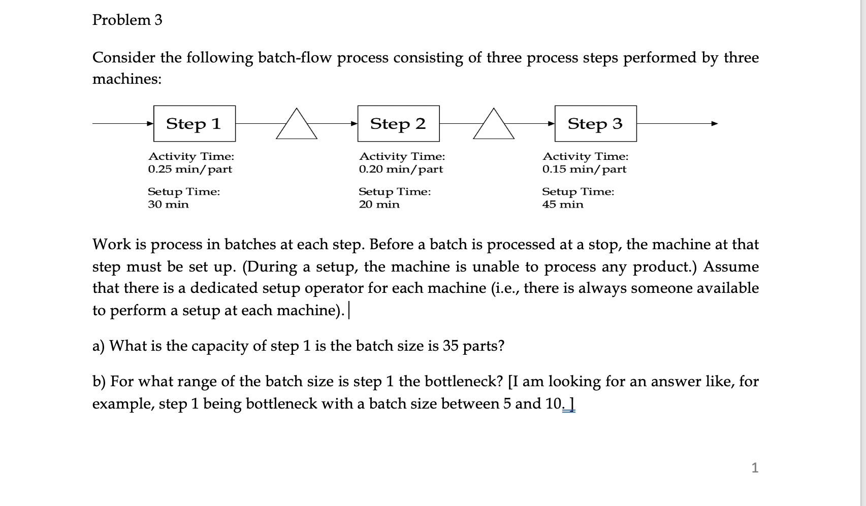 answer question 2 & 3 Problem 1, The Travelers