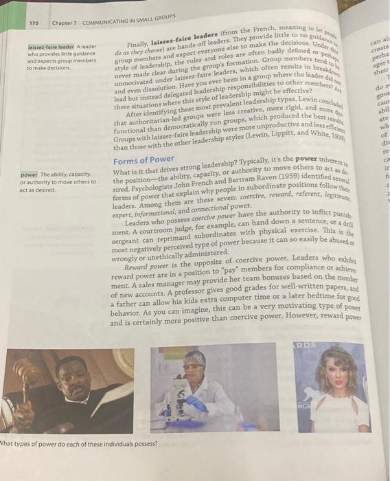 Please read and First, choose Five terms or