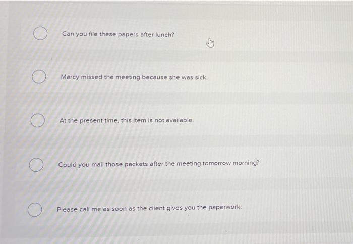 Which of the following sentences uses a stock