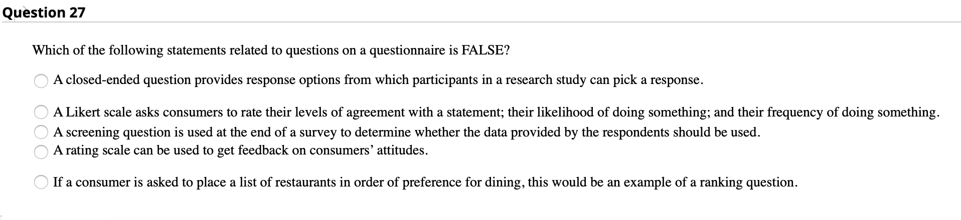 Question 29 2 points When consumers make